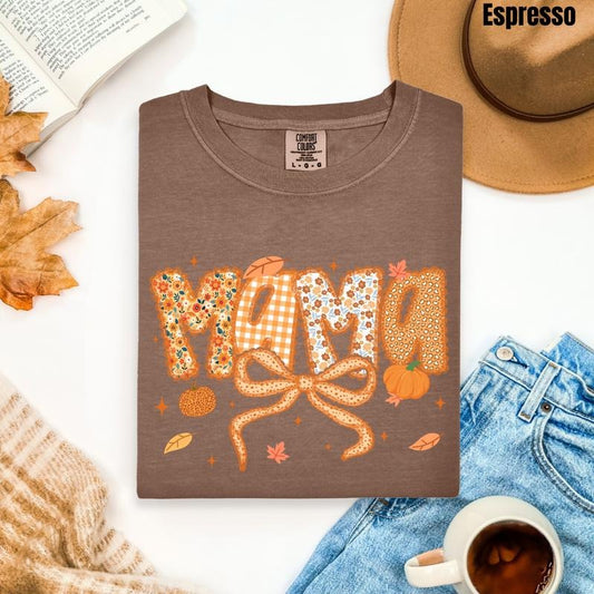 Pattern Autumn Mama Comfort Colors T-Shirt 'NLB' Hoodie, Sweatshirt | WearSparks.com