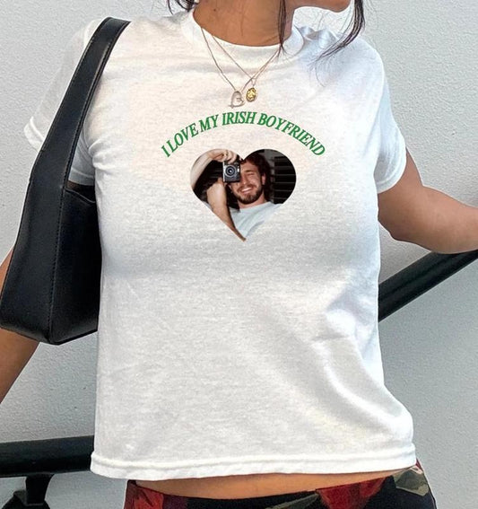 Paul Mescal I Love My Irish Boyfriend Baby Tee, St Patrick's Day Baby Tee, St Paddys Day Shirt, Lucky Shamrock Baby Tee,...