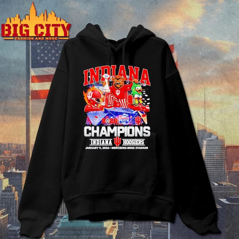 Peach Bowl Champions 2026 Indiana football mascot Shirt
