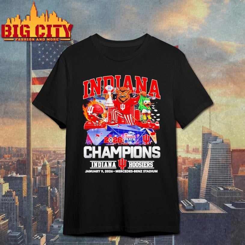 Peach Bowl Champions 2026 Indiana football mascot Shirt