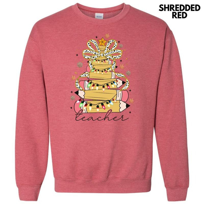 Pencil Teacher Tree Sweatshirt 'NLB' T-Shirts, Hoodie | WearSparks.com