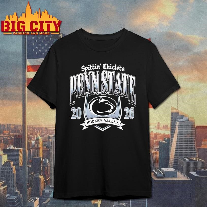 Penn State Hockey x Spittin Chiclets Emblem Shirt