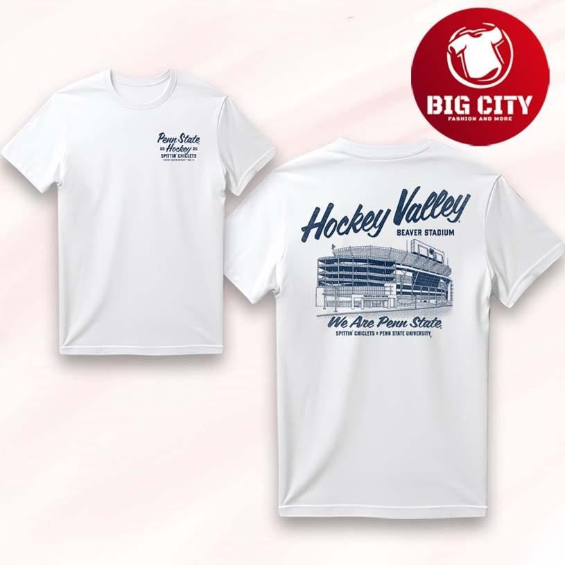 Penn State Hockey x Spittin Chiclets Hockey Valley Two Sided Shirt