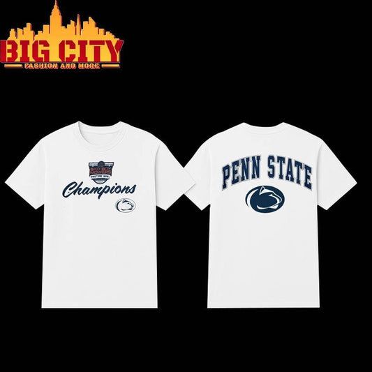 Penn State Nittany Lions Bad Boy Mowers Pinstripe Bowl 2026 Two Sided Shirt
