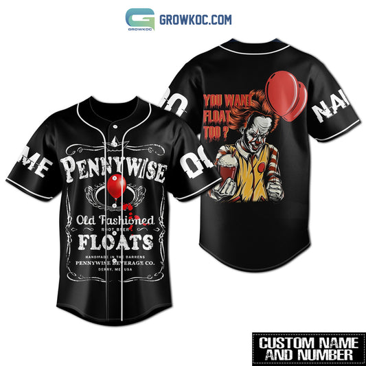 Pennywise You Want Float Too Personalized Baseball Jersey