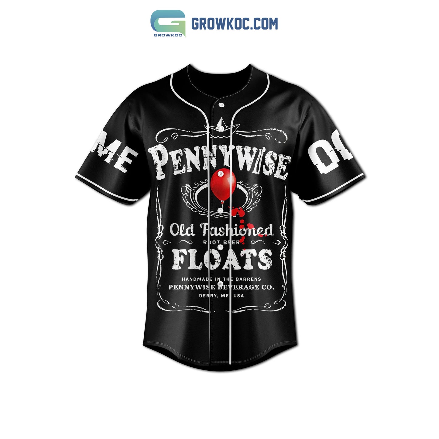 Pennywise You Want Float Too Personalized Baseball Jersey