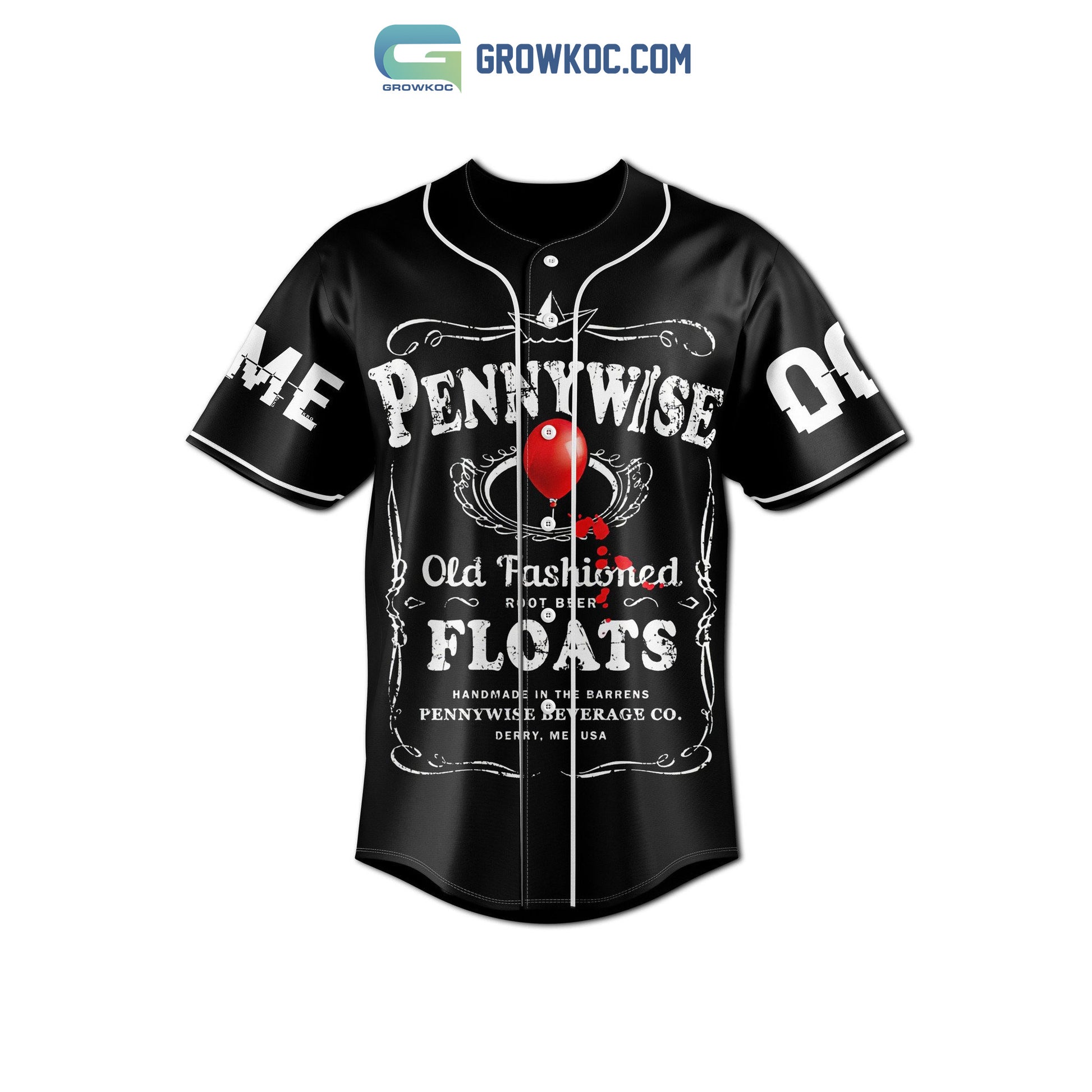 Pennywise You Want Float Too Personalized Baseball Jersey