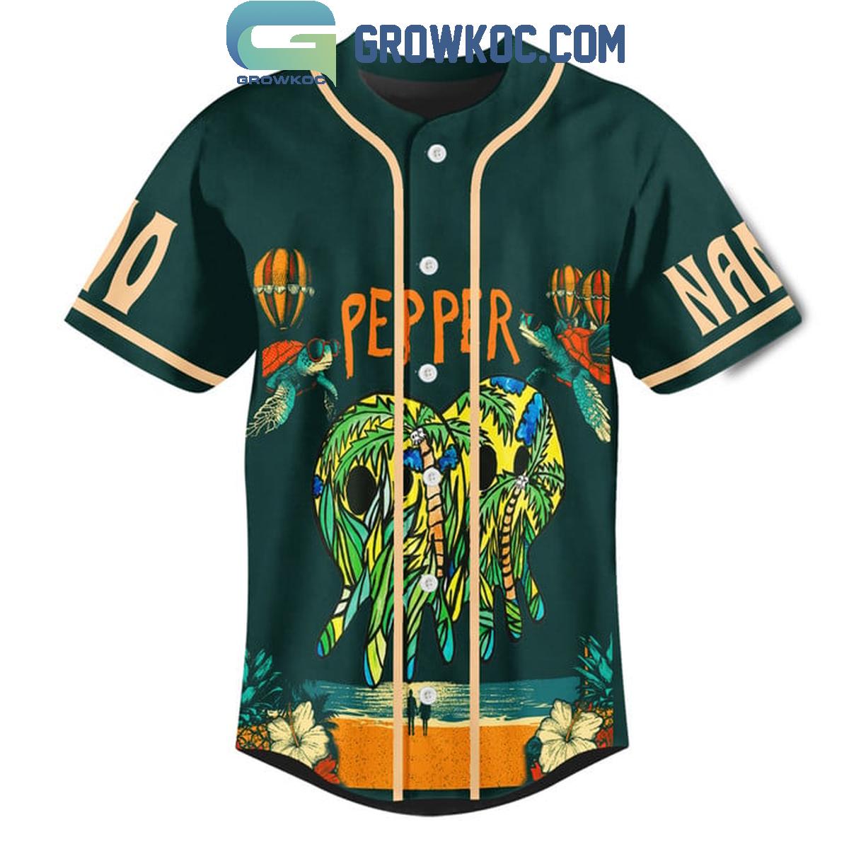 Pepper Daytrippin In Paradise Summer Tour 2024 Personalized Baseball Jersey