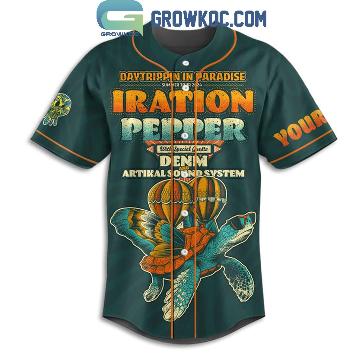 Pepper Summer Tour 2024 Daytrippin In Paradise Fan Personalized Baseball Jersey