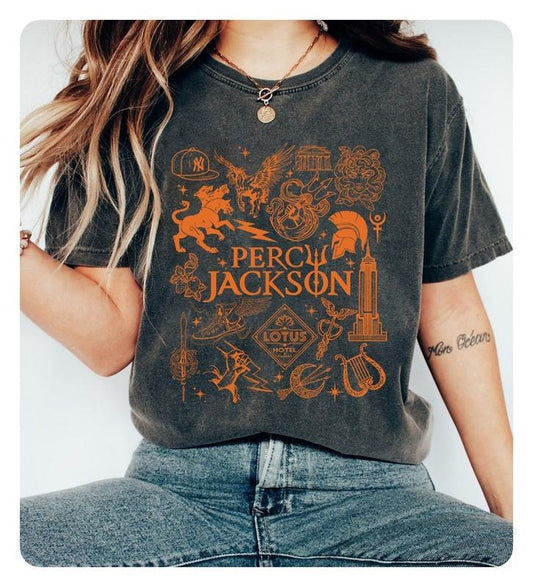 Percy Jacks0n Do.odle Art Shirt | Percy Jacks0n and the Olympians Shirt | Camp HalfBlood Shirt | Rick Ri0rdan | Booktok...