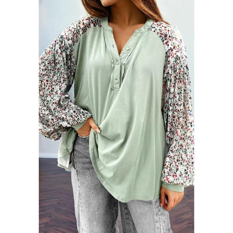 Perfectly Fine Floral Sleeve Blouse T-Shirts, Hoodie, Sweatshirt | WearSparks.com