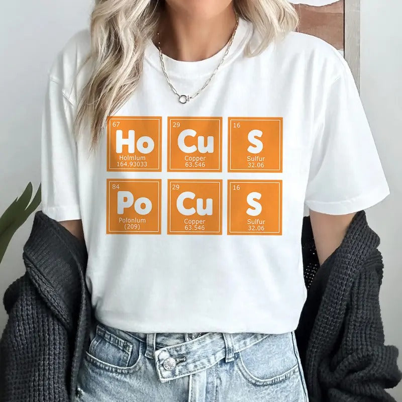 Periodic Table Of Chemistry Halloween Shirt Hocus Pocus Movie Lovers Shirt Hoodie, Sweatshirt | WearSparks.com