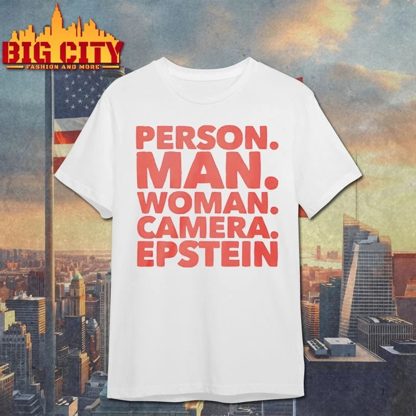 Person Man Woman Camera Epstein Shirt