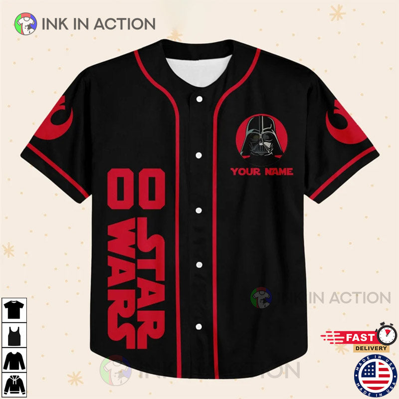 Personalize Star War Darth Vader Baseball Jersey