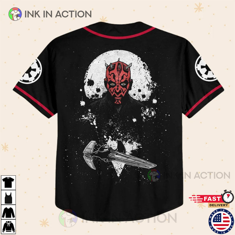 Personalize Starwar Darth Maul Scimitar Baseball Jersey