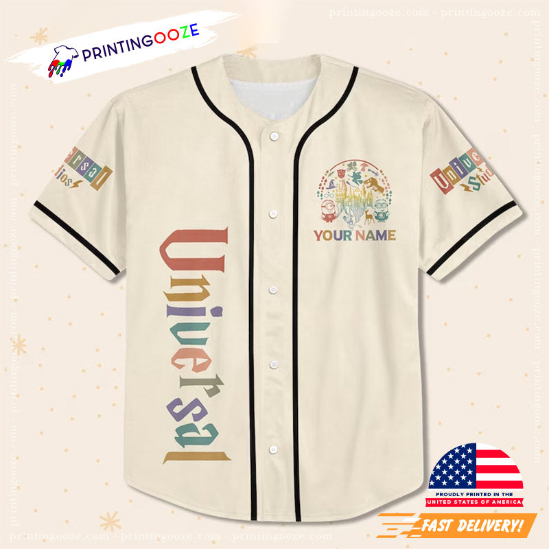 Personalized Universal Studio Characters Baseball Jersey