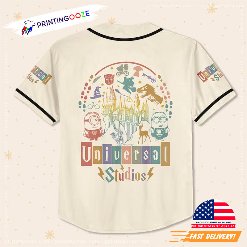Personalized Universal Studio Characters Baseball Jersey