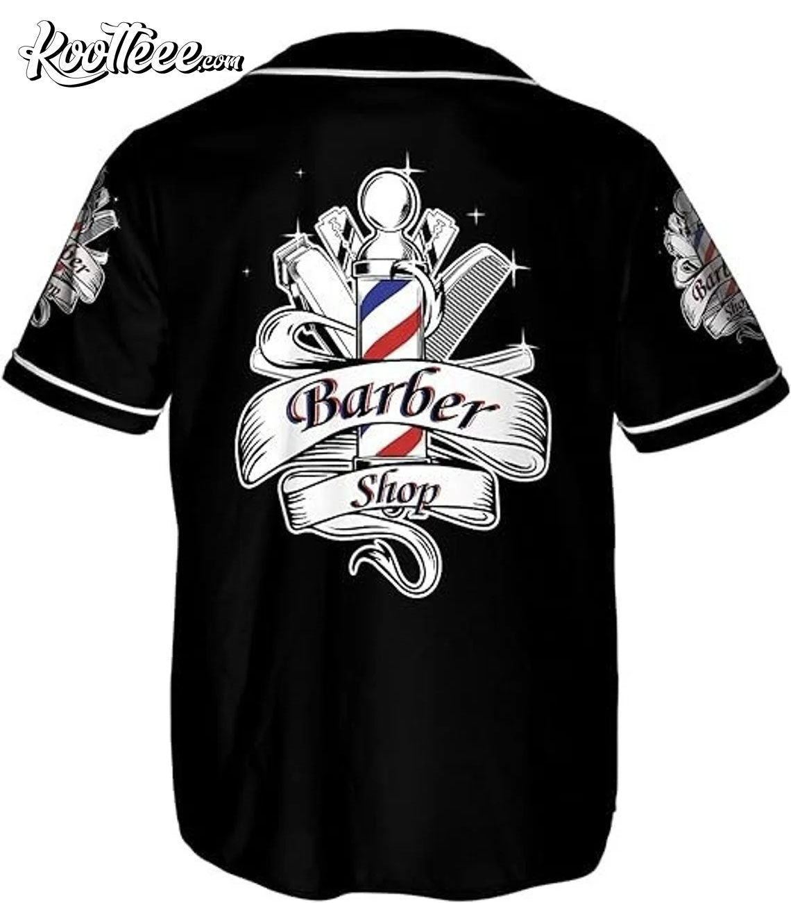Personalized Barber Shop Baseball Jersey