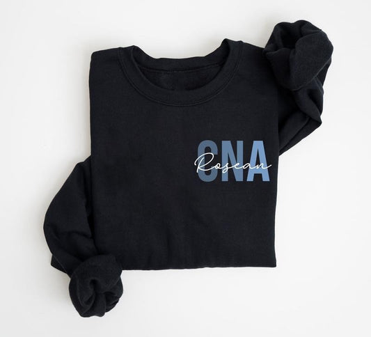 Personalized CNA Nurse Sweatshirt, Certified Nursing Assistant Shirt, CNA Nurse Appreciation Crewneck, Certified Nursing...