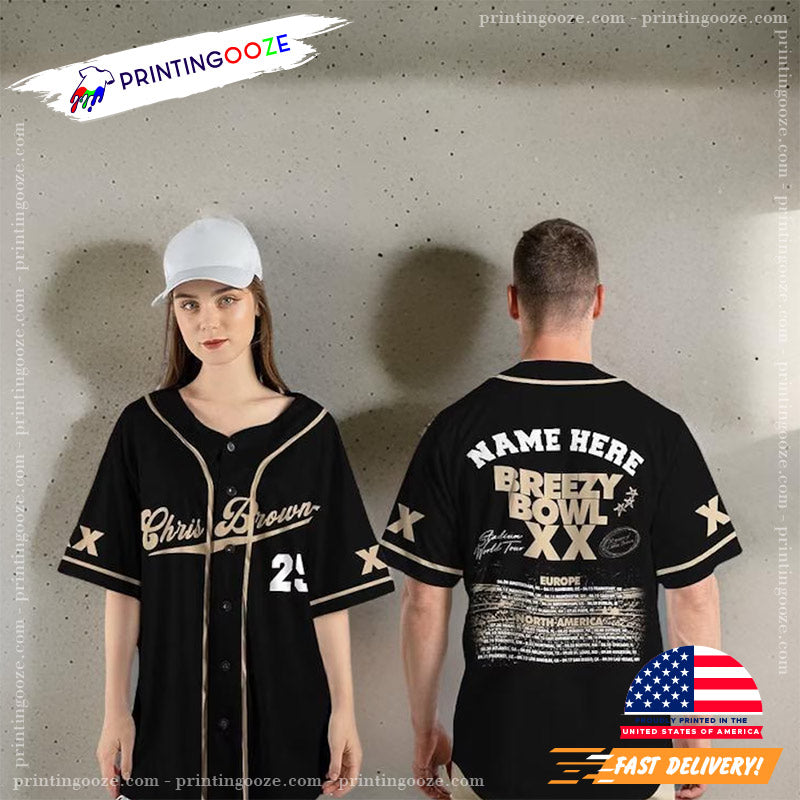 Personalized Chris Breezy Breezy Bowl XX 2025 Baseball Jersey