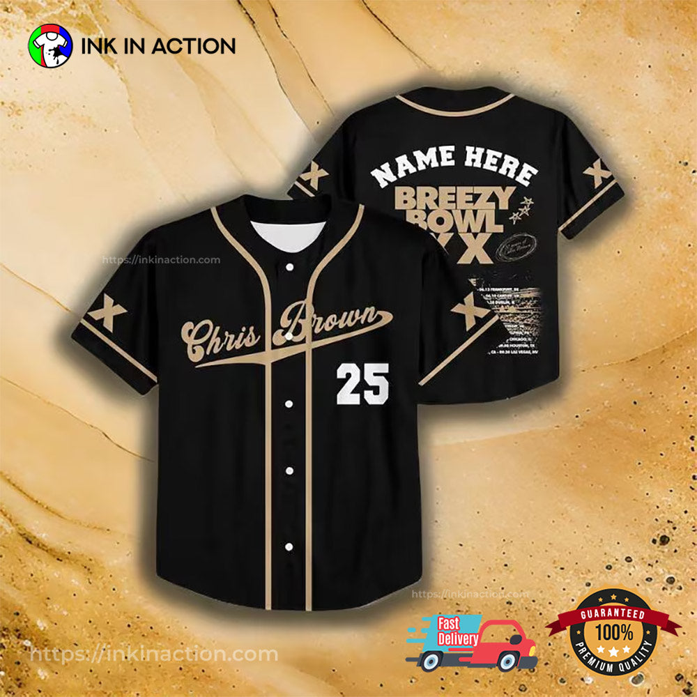 Personalized Chris Breezy Bowl XX 2025 Baseball Jersey