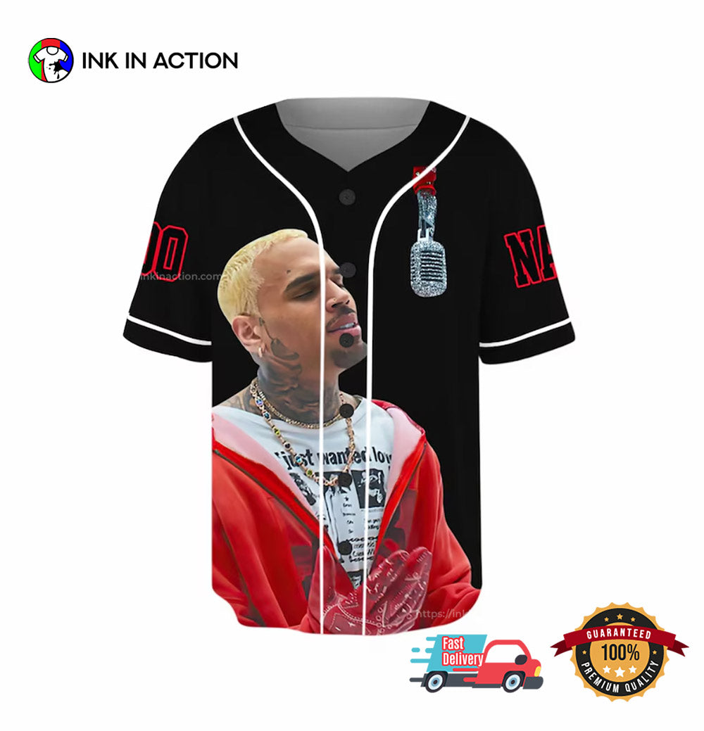 Personalized Chris Brown Breezy Bowl Baseball Jersey