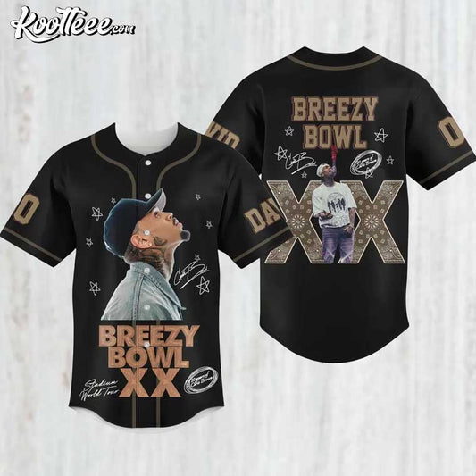 Personalized Chris Brown Breezy Bowl XX Baseball Jersey