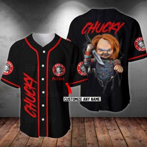Personalized Chucky Baseball Jersey, Chucky Horror Movie Shirt
