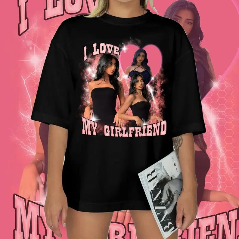Personalized Customize Photo T-Shirt, I Love My Girlfriend Shirt, I Love My Boyfriend shirt, HL136style{n002}2 Hoodie,...
