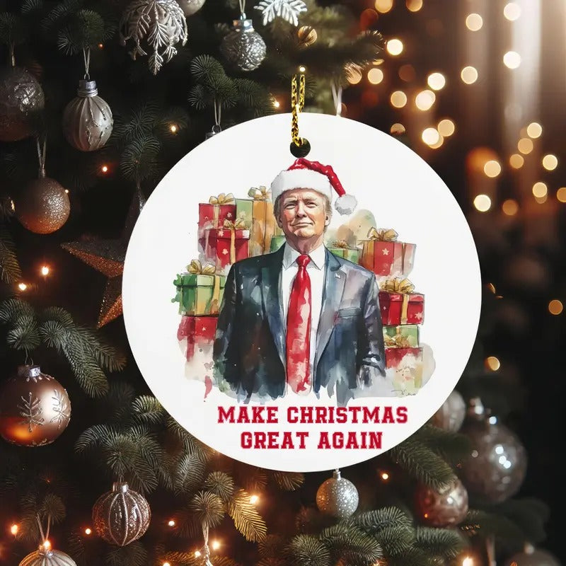 Personalized Donald Trump Christmas, Trump Christmas Ornament, Funny Christmas Ornament, President Ornament, Custom Trump...
