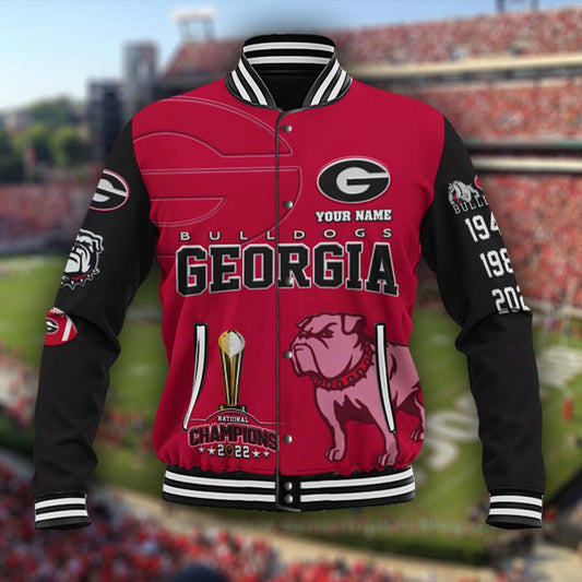 Georgia Bulldog National Champions 2022 Personalized Baseball Jacket