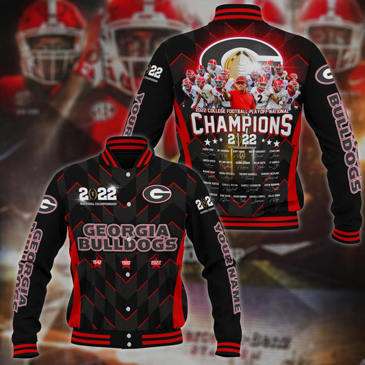 Georgia Bulldogs National Championship 2022 custom Personalized baseball jacket