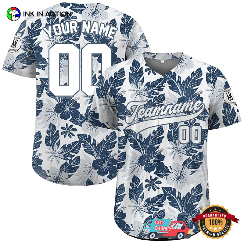 Personalized Hawaiian Summer Gift Baseball Jersey
