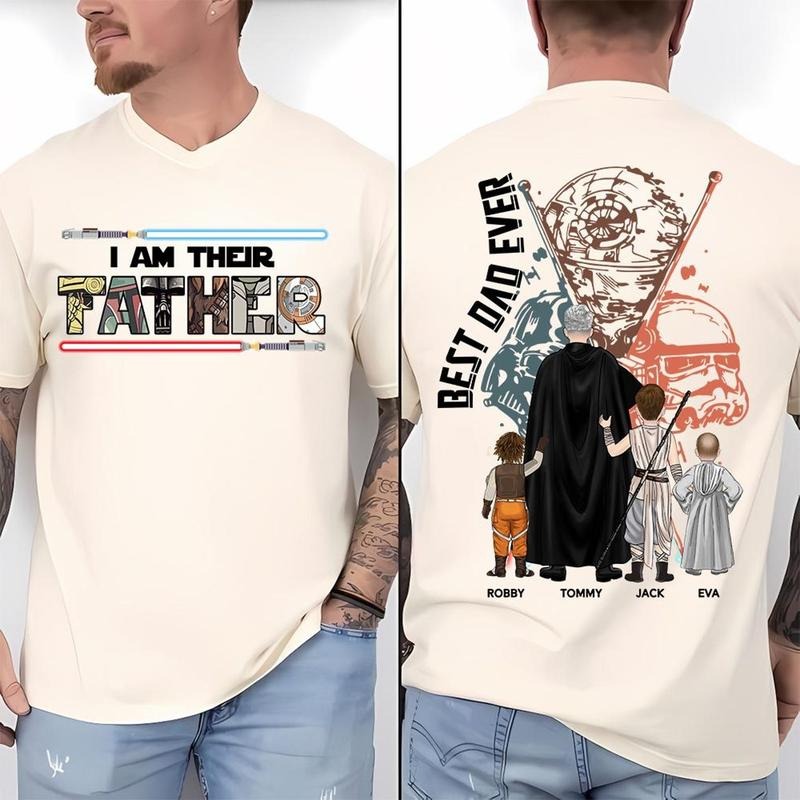 Personalized I Am Their Father Shirt, Custom Father's Day Shirt, Gift for Dad Shirt, Funny Dad Shirt, Custom Name Dad...