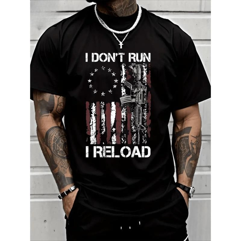Personalized I Don't Run I Reload T-Shirt Heavy Cotton T Shirt Made in USA Hoodie, Sweatshirt | WearSparks.com