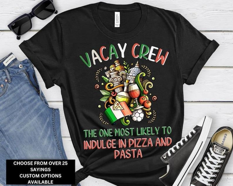 Personalized Italy Family Vacation Shirt 2024, Italy Family Vacation Shirt, Italy Group Trip, Custom Italy Group Shirts,...