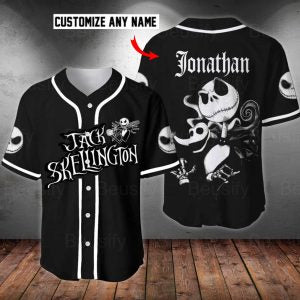 Personalized Jack Skellington Baseball Jersey Shirt, Jack Skellington Shirts