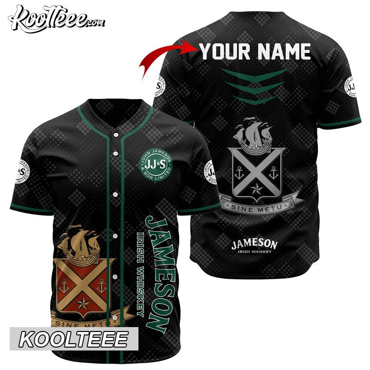 Personalized Jameson Black Baseball Jersey