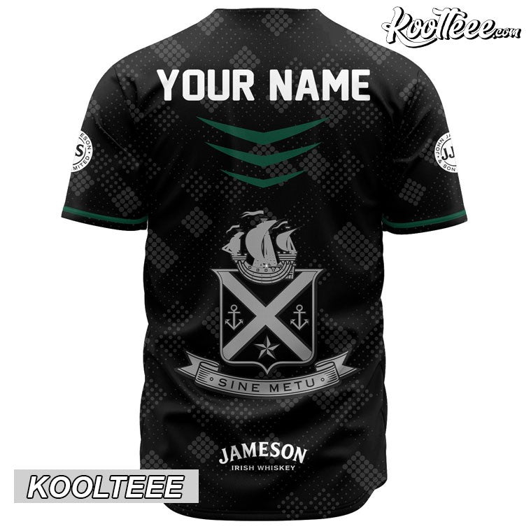 Personalized Jameson Black Baseball Jersey