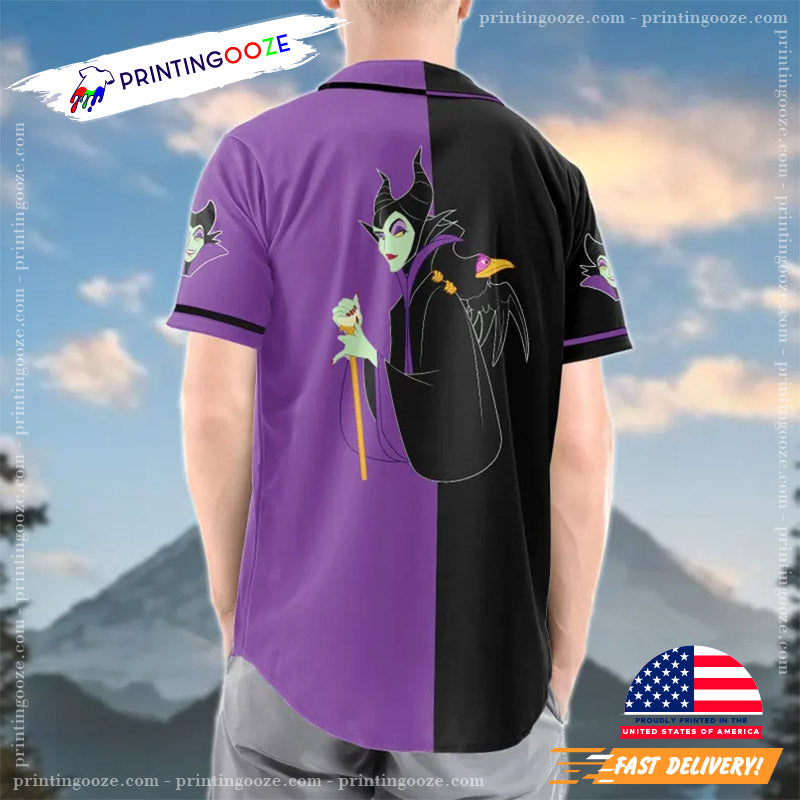 Personalized Maleficent Baseball Jersey