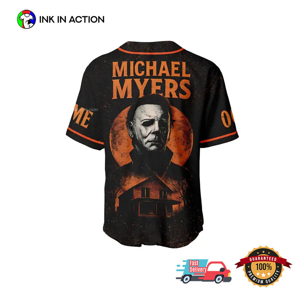 Personalized Michael Myers Halloween Baseball Jersey