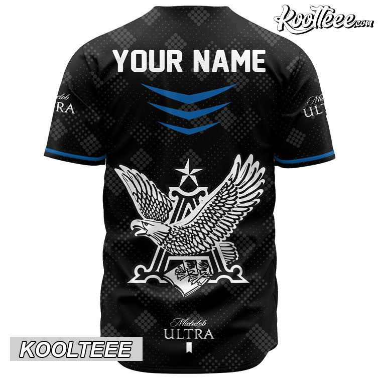 Personalized Michelob ULTRA Black Baseball Jersey