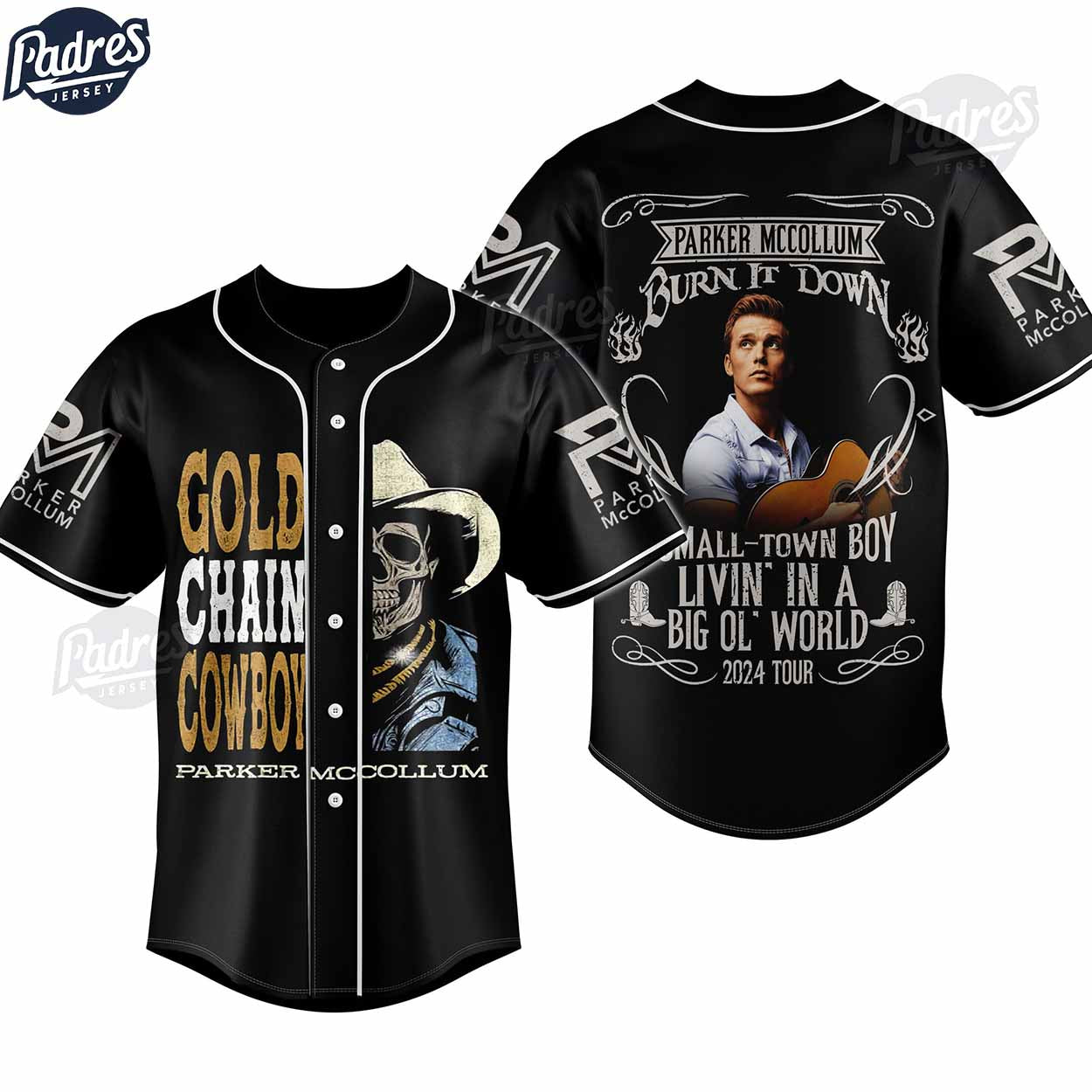 Personalized Parker McCollum Baseball Jersey - Padres Jersey Oasis: Elevate Your Baseball Style Game T-Shirts,... (Image 1)