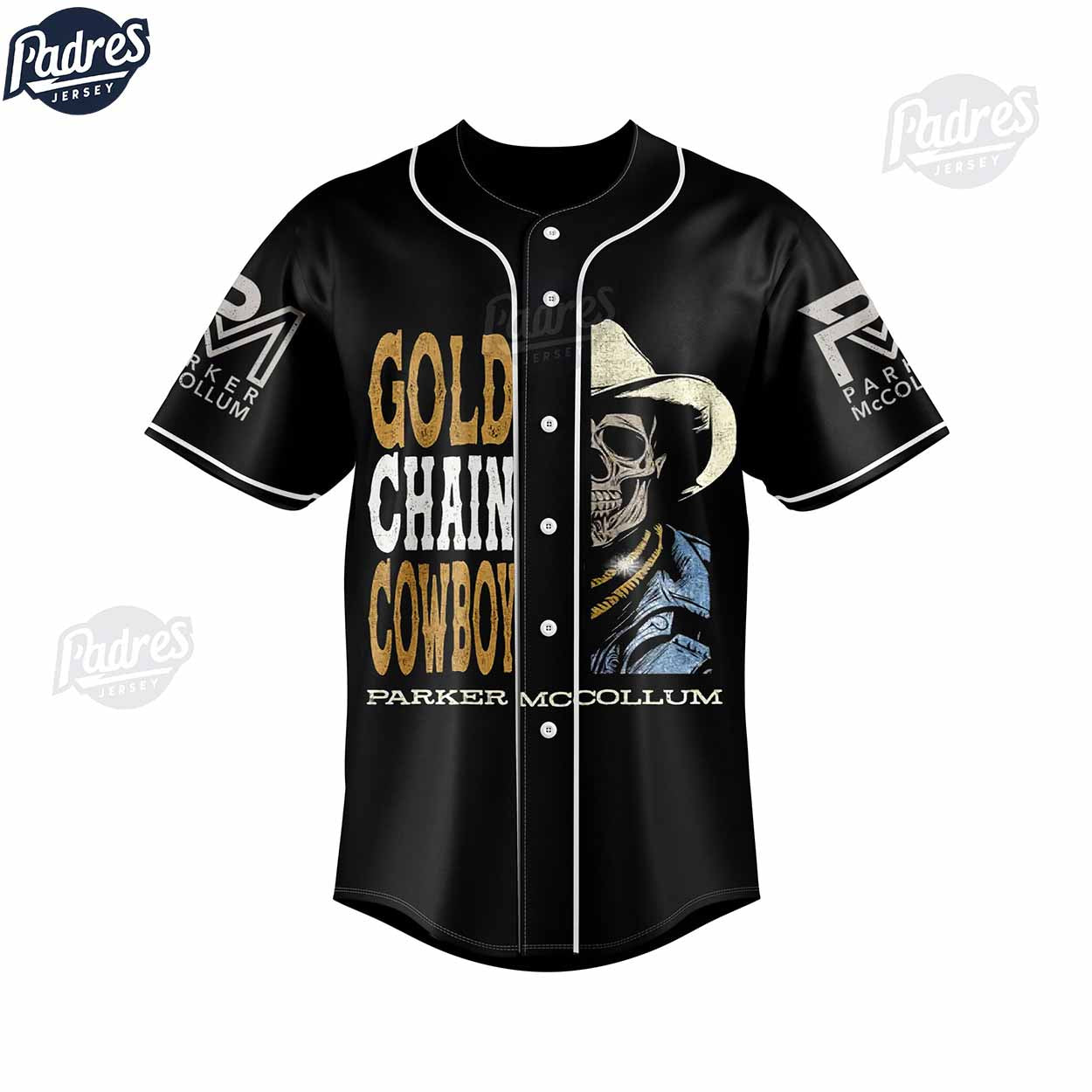 Personalized Parker McCollum Baseball Jersey - Padres Jersey Oasis: Elevate Your Baseball Style Game T-Shirts,... (Image 2)