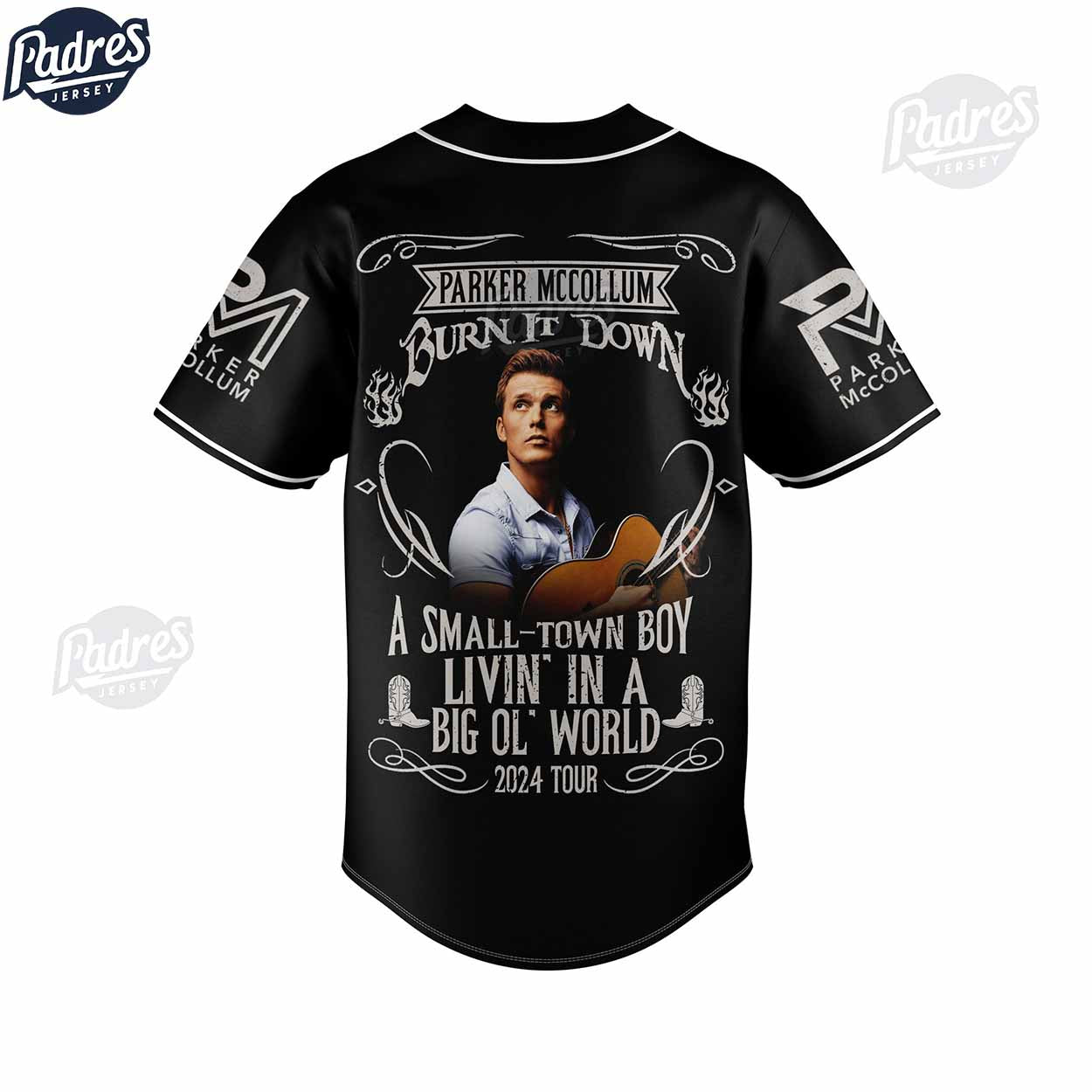 Personalized Parker McCollum Baseball Jersey - Padres Jersey Oasis: Elevate Your Baseball Style Game T-Shirts,... (Image 3)