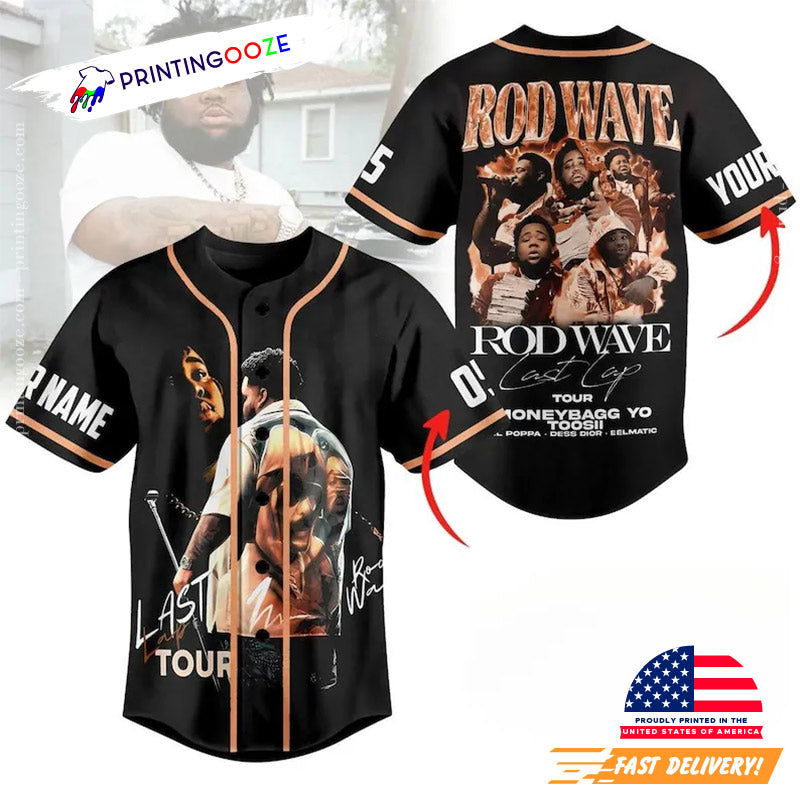 Personalized Rod Wave Last Lap Baseball Jersey