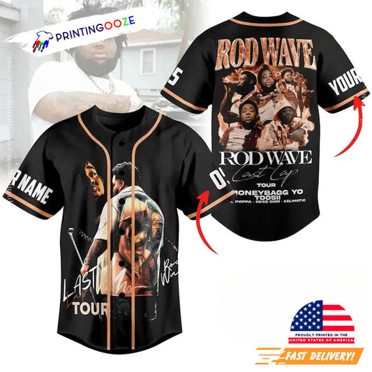 Personalized Rod Wave Last Lap Baseball Jersey