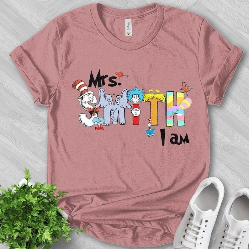 Personalized Teacher Name Shirt, Dr Teacher Shirt, Thing 1 Thing 2 Shirt,Funny School Shirt,Back to School,Teacher Team,...