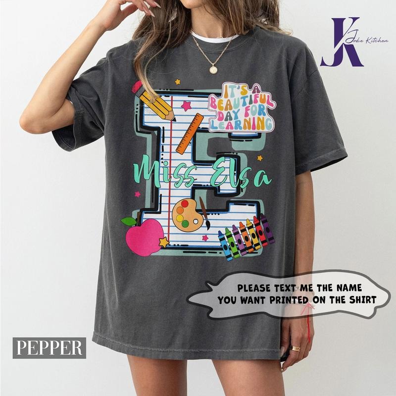 Personalized Teacher Shirt, Custom Teacher Name Shirt, Back To School Shirt, First Day Of School, Teacher Team, Teacher...