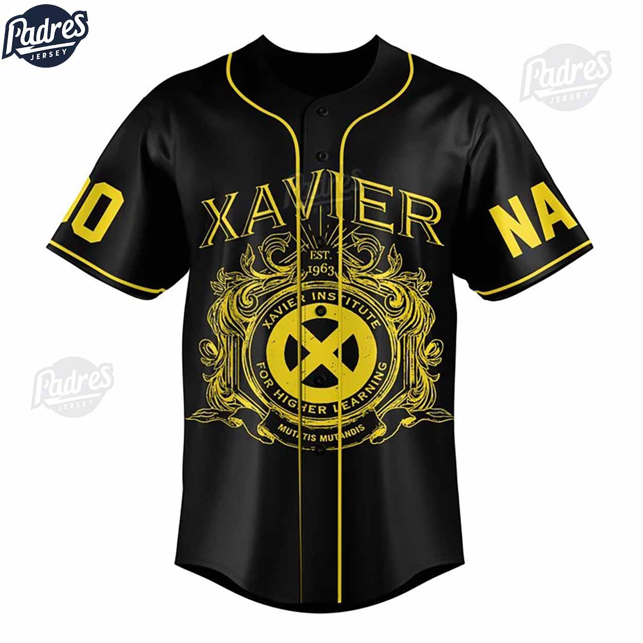 Personalized X-Men Xavier Baseball Jersey - Padres Jersey Oasis: Elevate Your Baseball Style Game T-Shirts,... (Image 2)